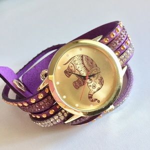 Elephant Quartz Watch Bracelet. NEW!
